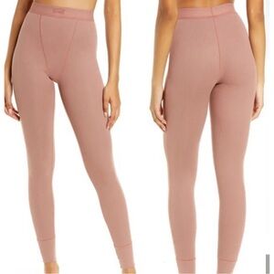 SKIMS Cotton Ribbed Legging - Rose Clay XS